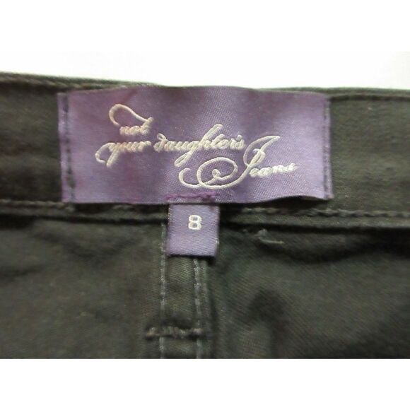 NYDJ Not Your Daughters Jeans black crop sz 8 - Picture 3 of 3
